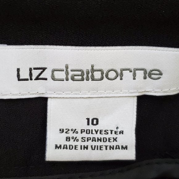 Liz Claiborne Black Skort With Pockets Size 10 - Picture 10 of 12
